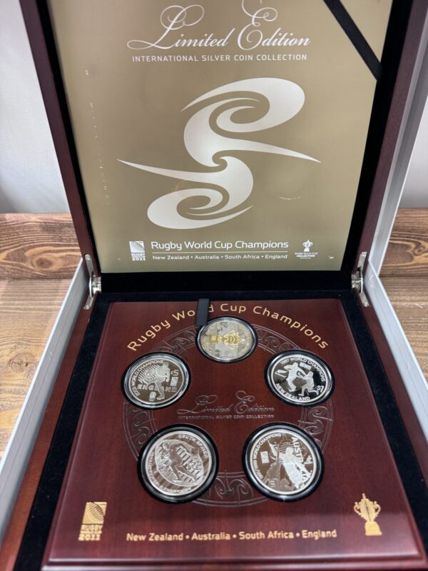 New Zealand - 2011 - Silver Proof Coin Set - Rugby World Cup Champions