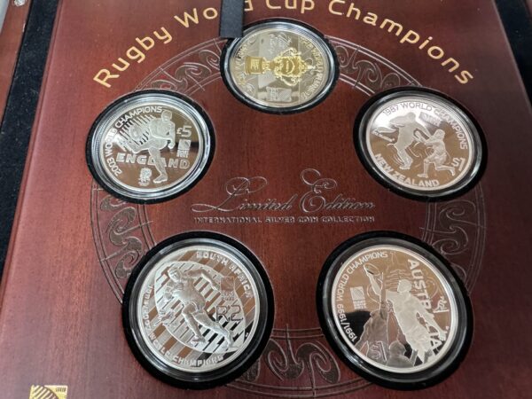 New Zealand - 2011 - Silver Proof Coin Set - Rugby World Cup Champions - Image 6