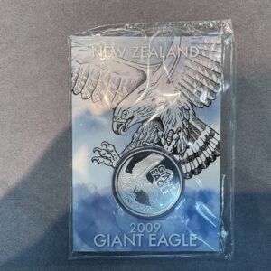 New Zealand - 2009 - Uncirculated Silver Dollar Specimen Coin - Giant Eagle