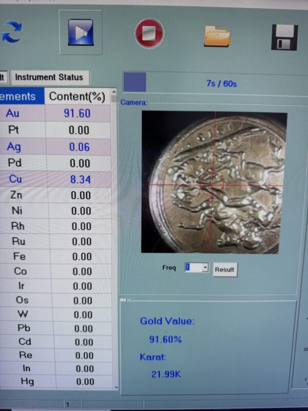 Full Sovereign Ring on 925 Silver Frame - Image 11