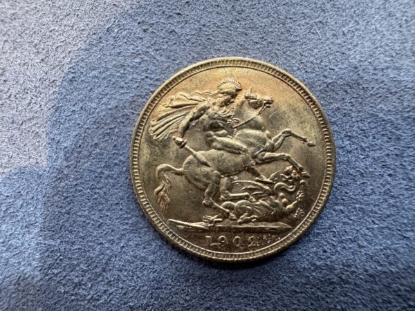 1902 Gold Sovereign Coin Edward VII