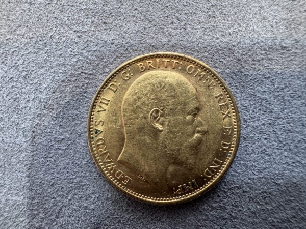 1902 Gold Sovereign Coin Edward VII - Image 3