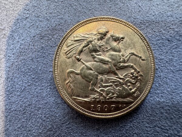 1907 Gold Sovereign Coin Edward VII