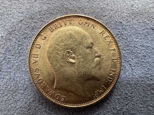 1907 Gold Sovereign Coin Edward VII - Image 3