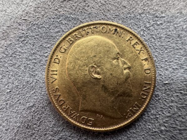 1906 Gold Half Sovereign Coin Edward VII - Image 3