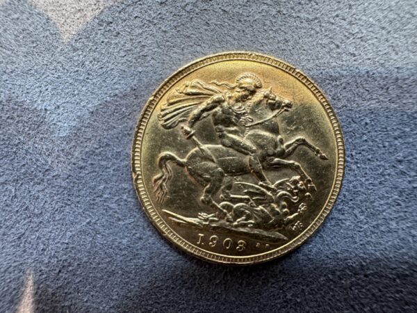 1903 Gold Sovereign Coin Edward VII