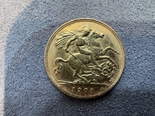 1908 Gold Half Sovereigns - Edward VII