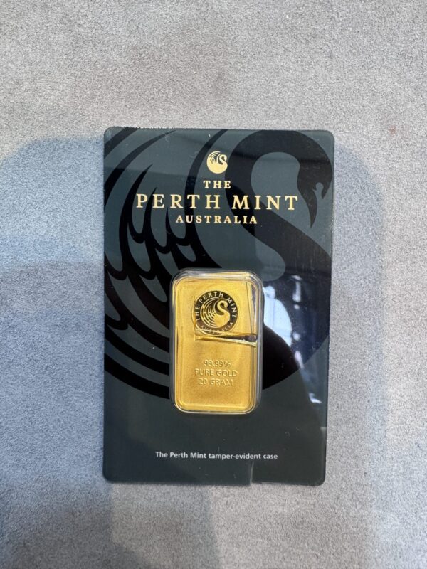 Perth Mint Kangaroo 20g Gold Minted Bar