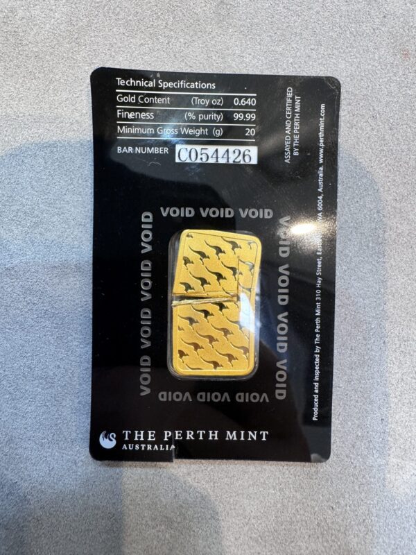 Perth Mint Kangaroo 20g Gold Minted Bar - Image 3