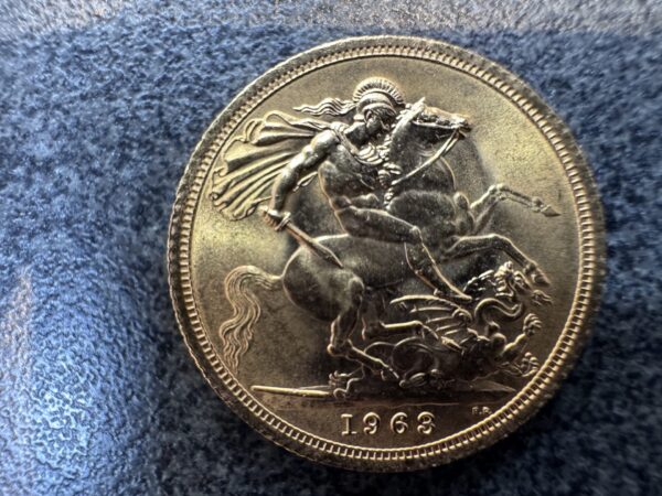 1963 Queen Elizabeth II Gold Full Sovereign Coin