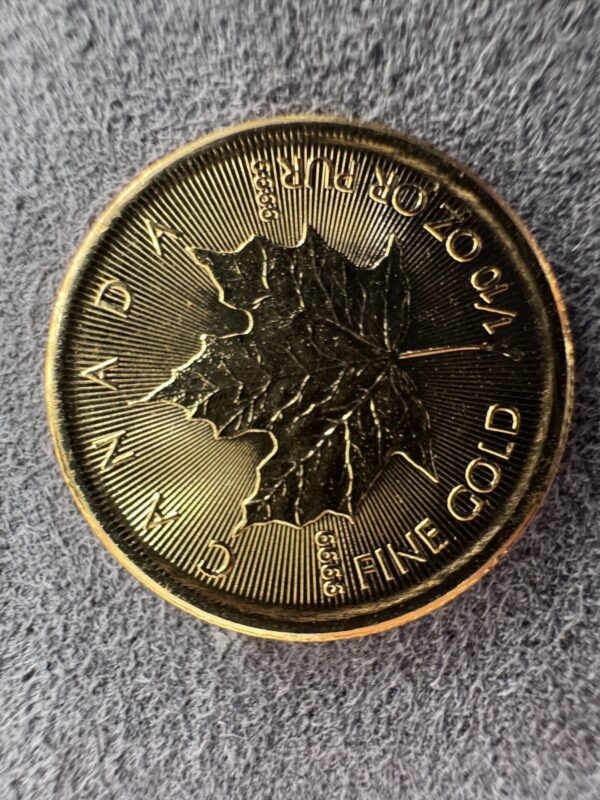 1/10 oz Canadian Maple Leaf Gold Coins 2022 - Image 3