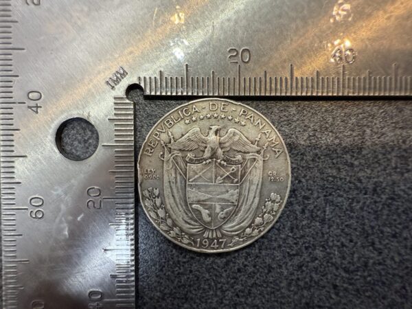 Panama ½ balboa 1947 Silver Coin - Image 2