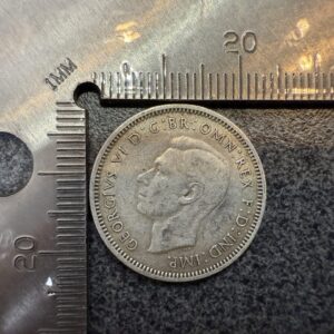 1938 AUSTRALIA King George VI United Kingdom Silver Shilling Coin