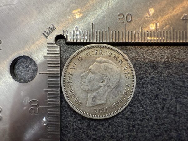 1938 AUSTRALIA King George VI United Kingdom Silver Shilling Coin