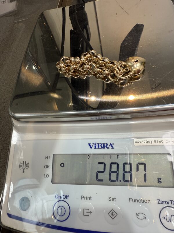 9K 9ct 375 Gold Bracelet 28.87g - Image 3