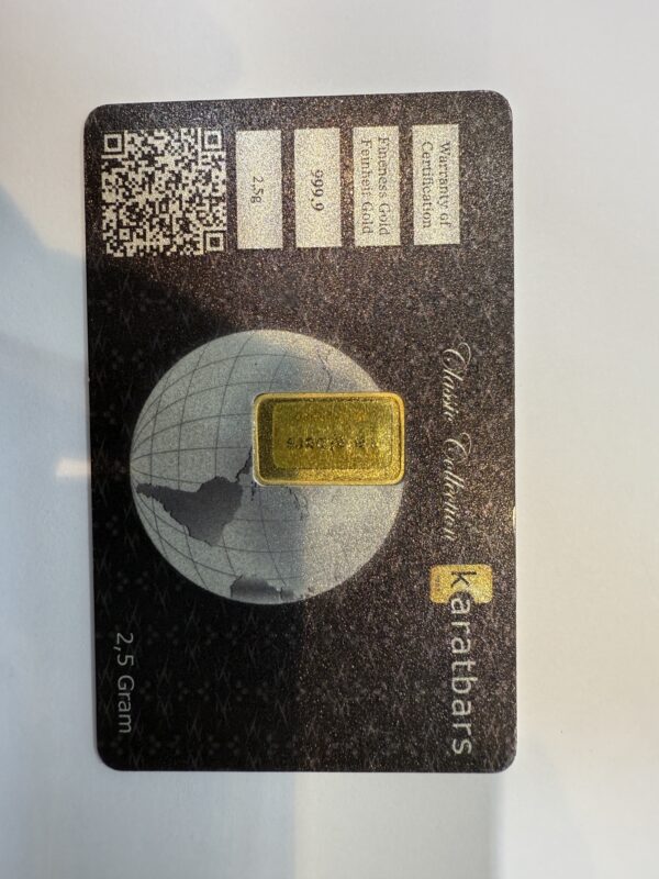 2.5 gram Karatbars Gold Bar