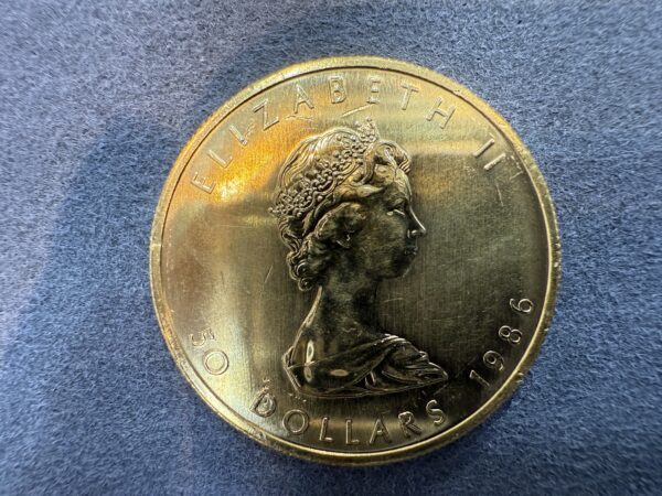 1986 Gold Maple Leaf 1 oz. 99.99% Pure Gold Coin