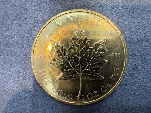 1986 Gold Maple Leaf 1 oz. 99.99% Pure Gold Coin - Image 3