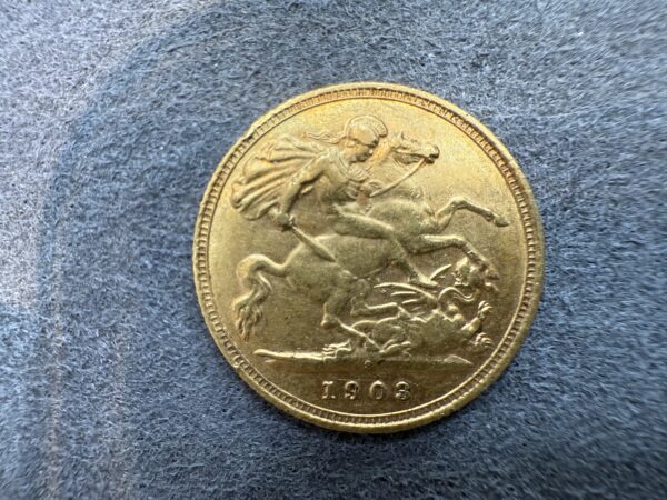1903 Half Gold Sovereign Coin Edward VII