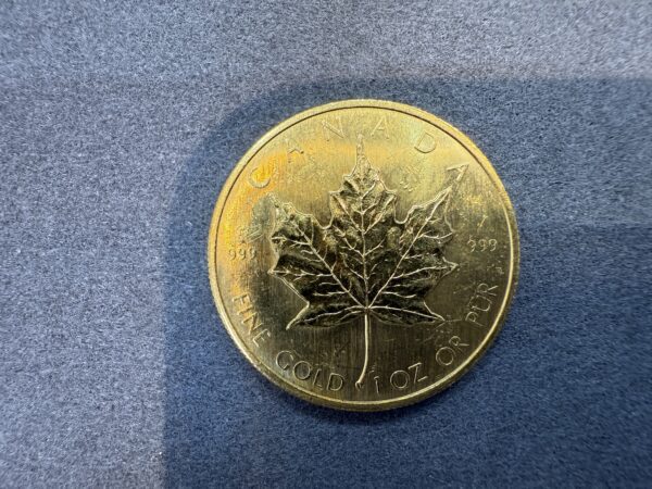 1982 Gold Maple Leaf 1 oz. 99.99% Pure Gold Coin - Image 3
