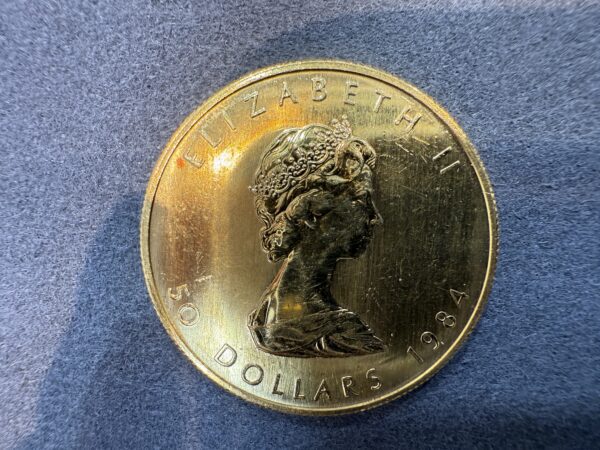 1984 Gold Maple Leaf 1 oz. 99.99% Pure Gold Coin
