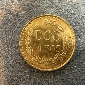 1945 Mexico Gold 2 Pesos (.0482 oz)