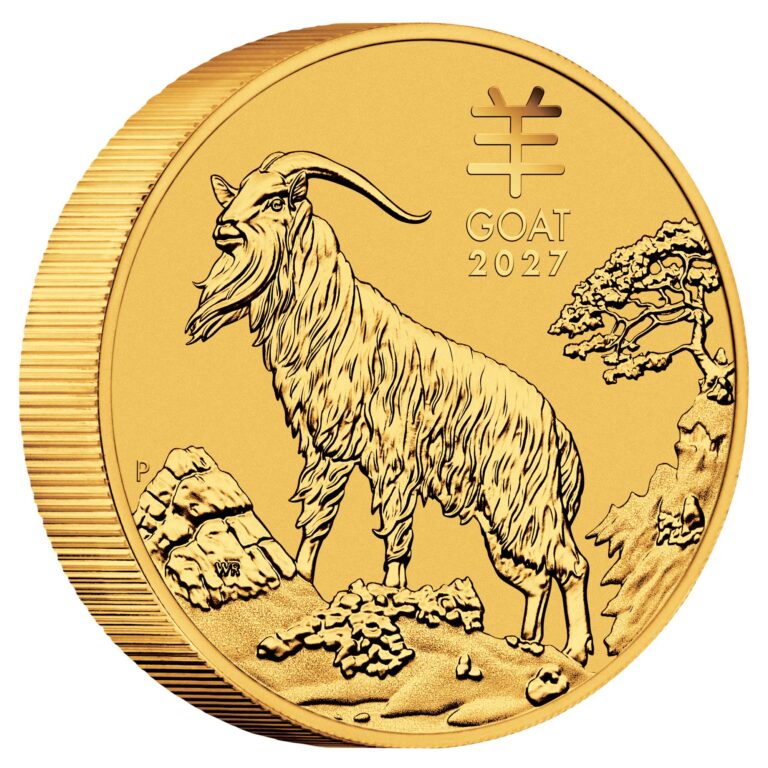Australian Lunar Series III 2027 Year of the Goat 10oz Gold Bullion Coin
