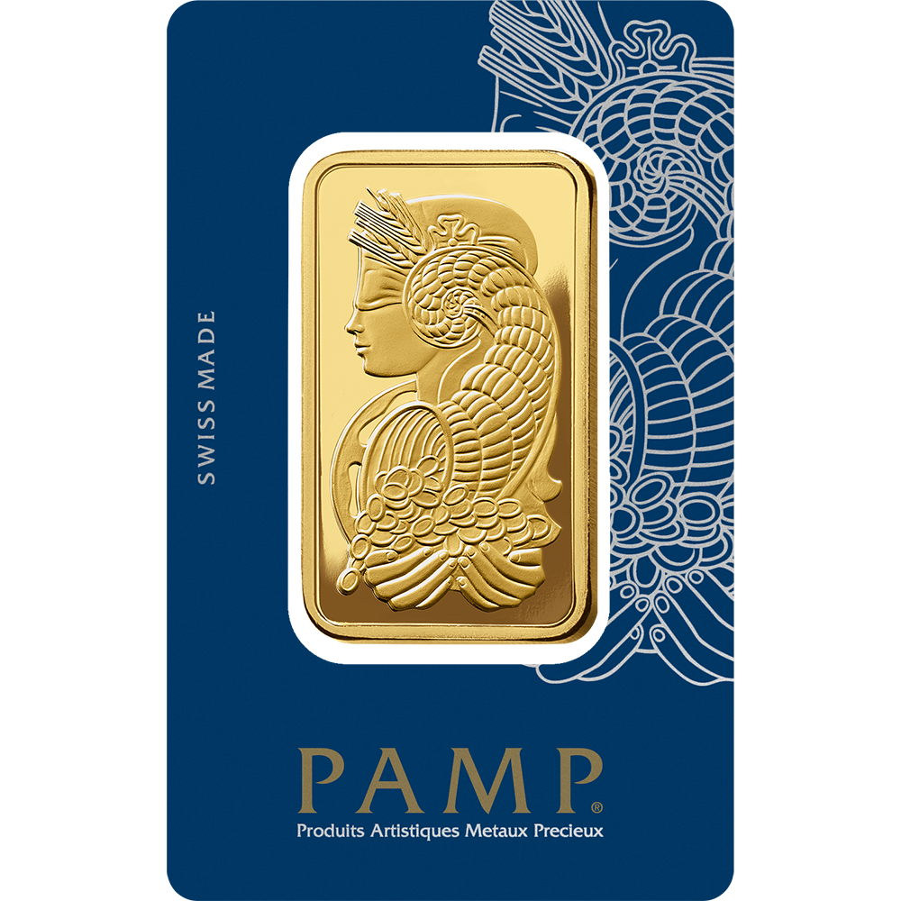 Lady Fortuna™ Gold Minted Bar – 50g