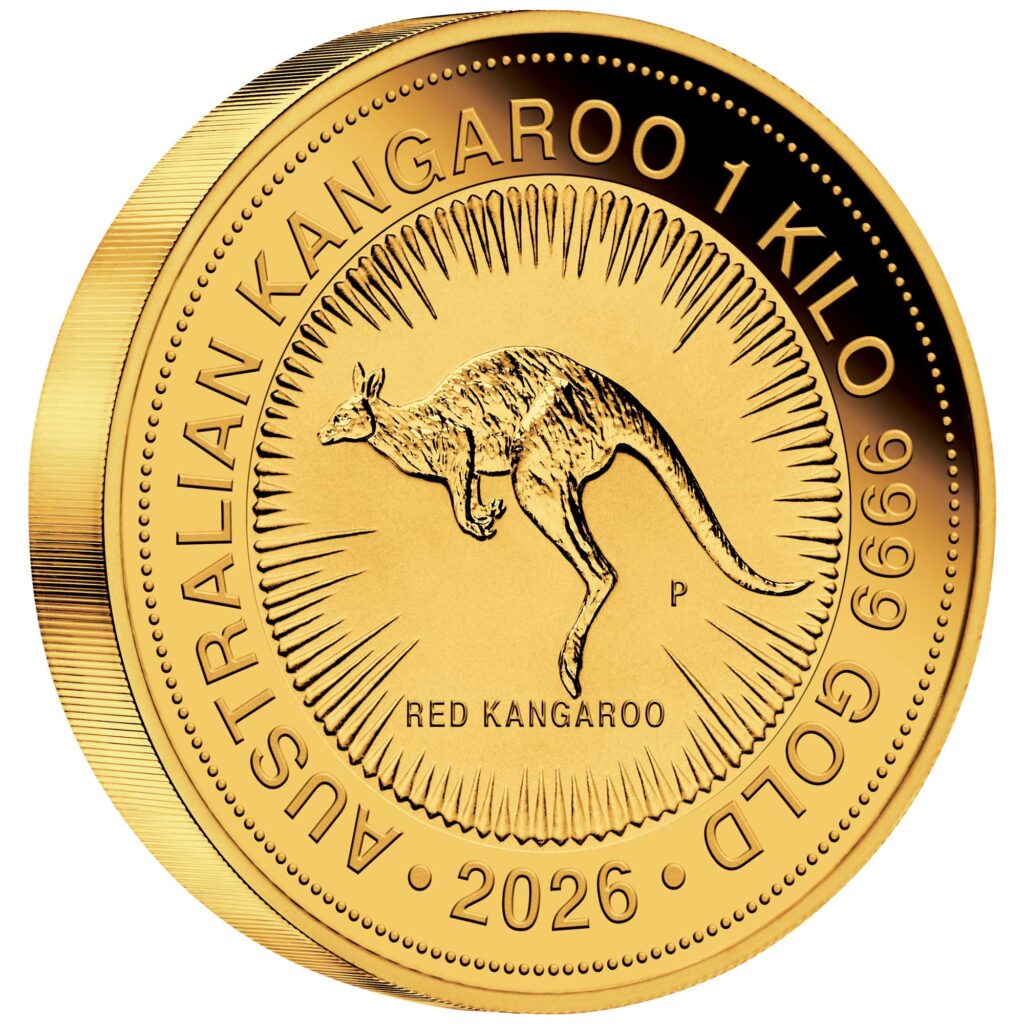 Australian Kangaroo 2026 1 Kilo Gold Bullion Coin