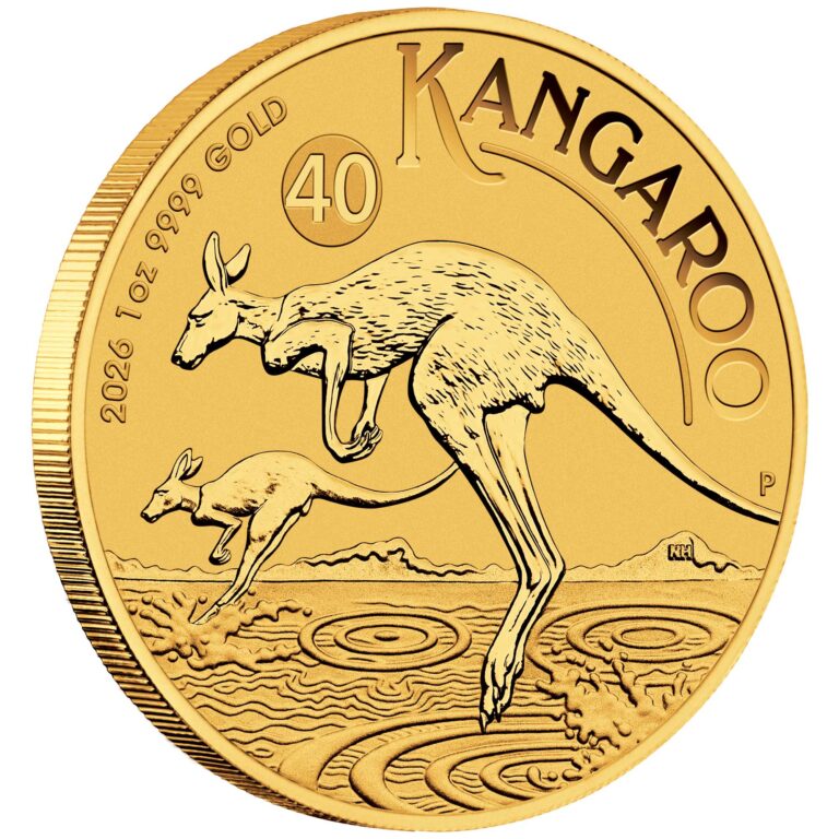 Australian Kangaroo 2026 1oz Gold Bullion Coin