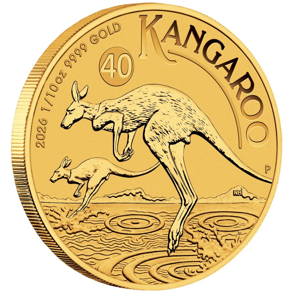 Australian Kangaroo 2026 1/10oz Gold Bullion Coin