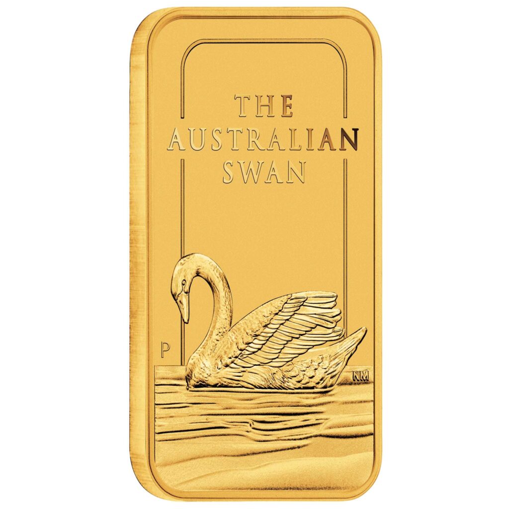 Australian Swan 1oz Gold Minted Bar
