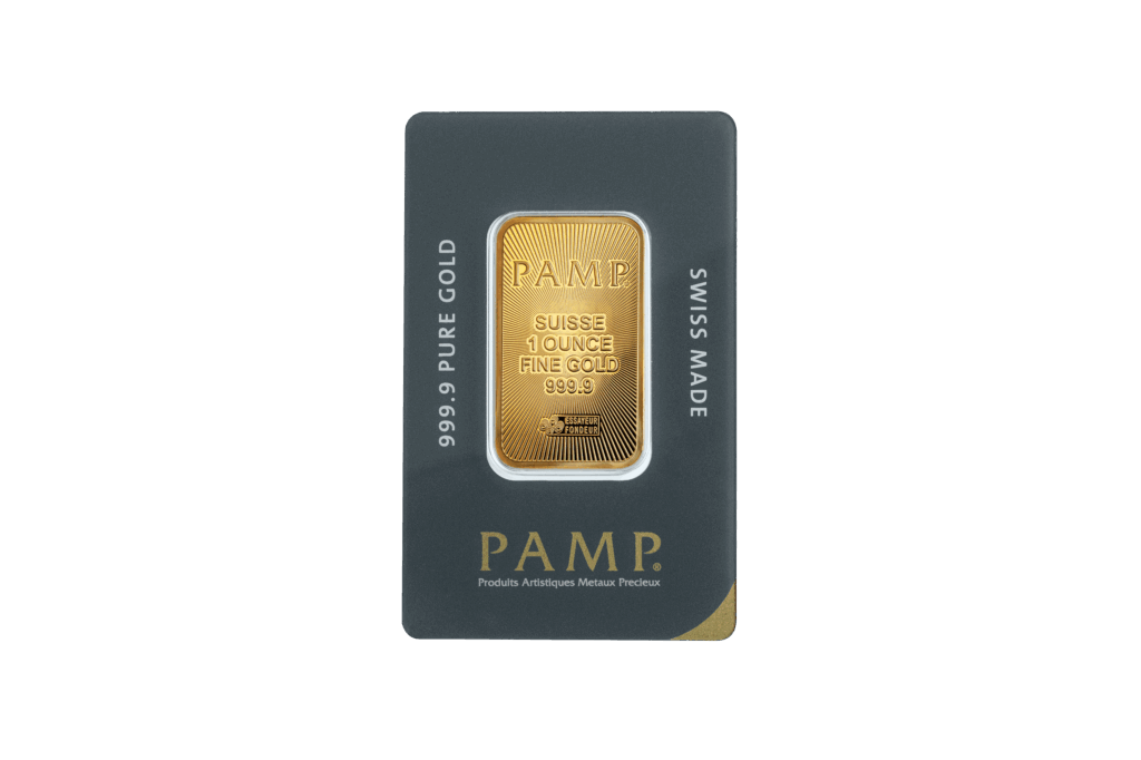 PAMP Suisse Gold Minted Bar – 1oz (new)