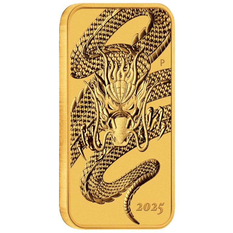Dragon 2025 1oz Gold Rectangular Bullion Coin