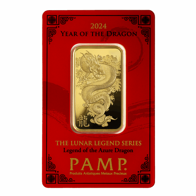 2024 Year of the Dragon – Legend of the Azure Dragon 1oz Gold Bar