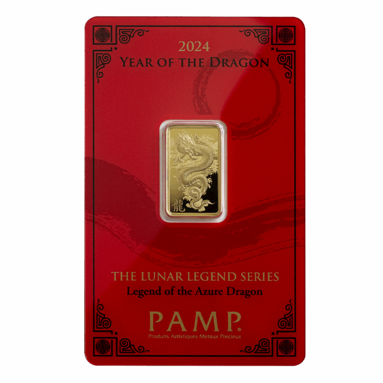 2024 Year of the Dragon – Legend of the Azure Dragon 5g Gold Bar