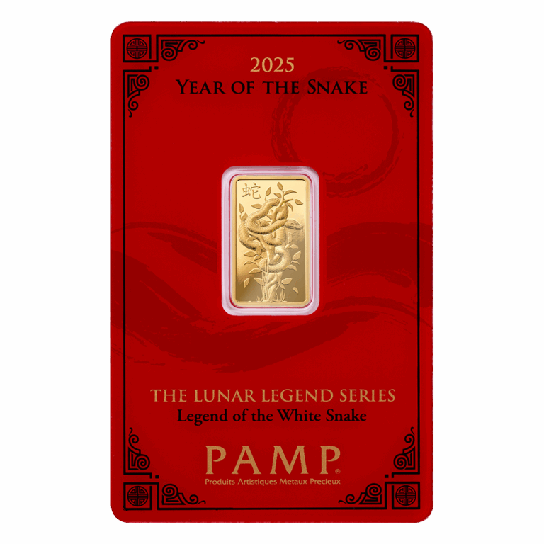 2025 Lunar Year of the Snake – Legend of the White Snake 5g Gold Bar