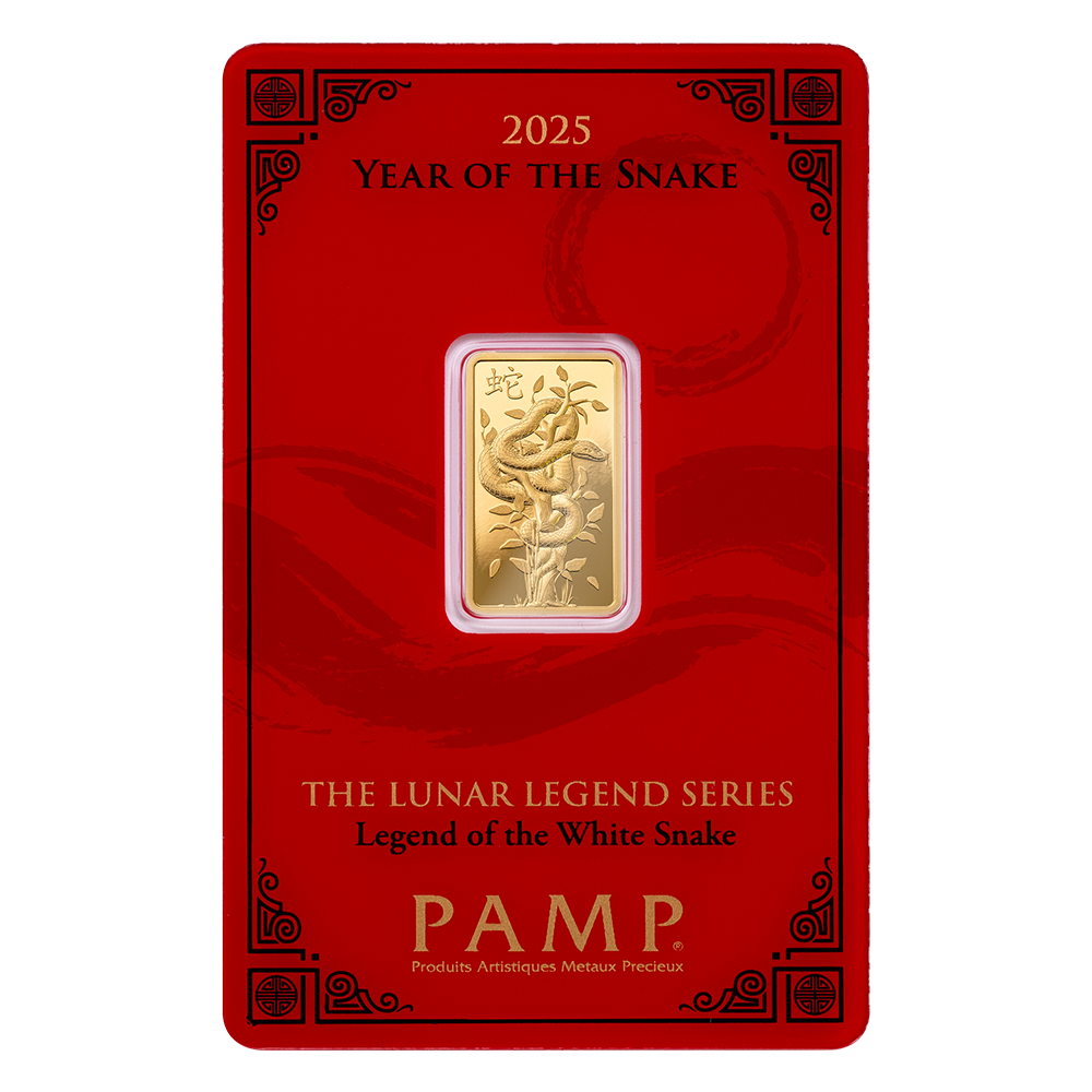 2025 Lunar Year of the Snake – Legend of the White Snake 5g Gold Bar