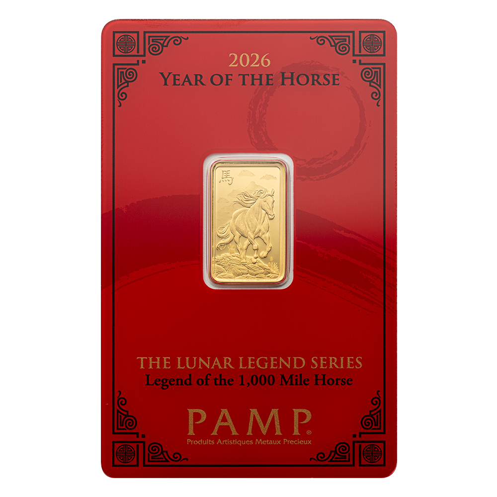 Lunar Legends 2026 Year of the Horse 5g Gold Bar