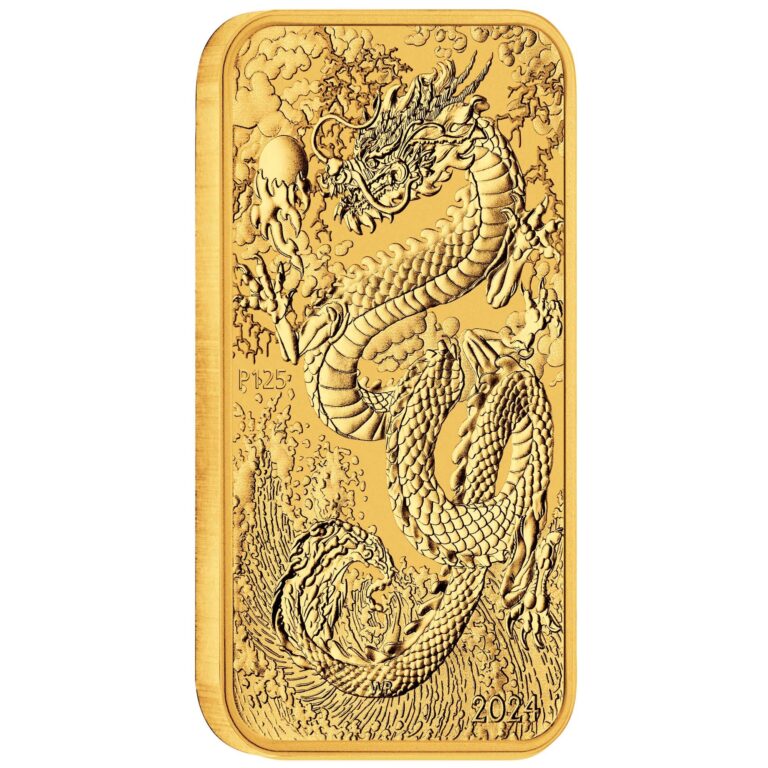 Dragon 2024 1oz Gold Rectangular Bullion Coin