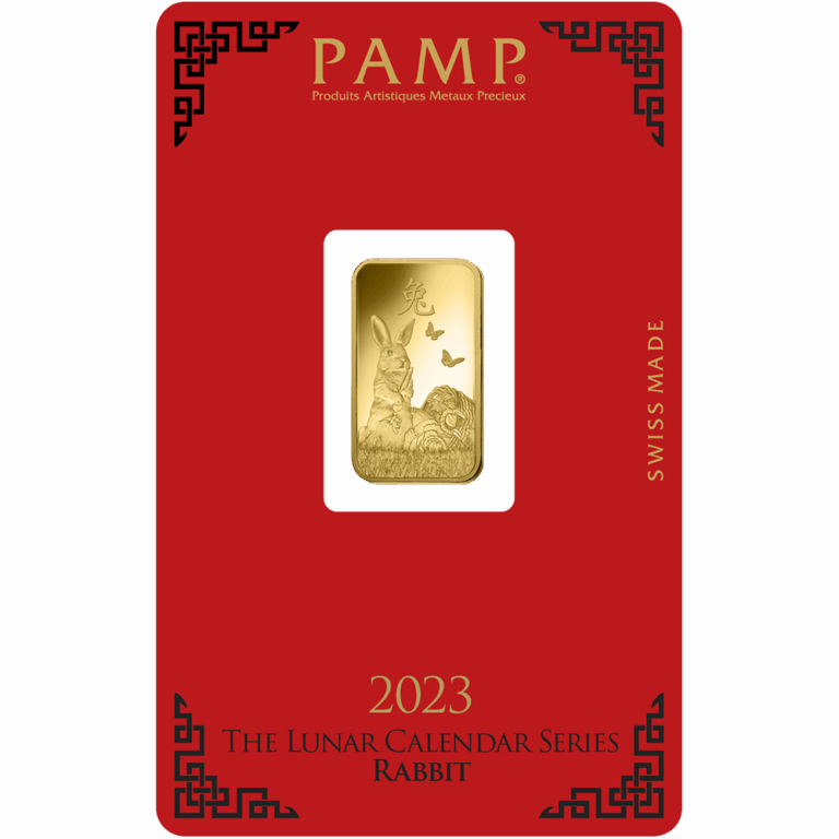 Lunar Rabbit Gold Minted Bar – 5g