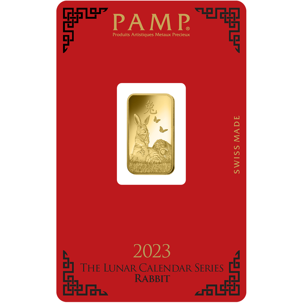 Lunar Rabbit Gold Minted Bar – 5g