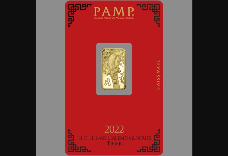 Lunar Tiger Gold Minted Bar – 5g