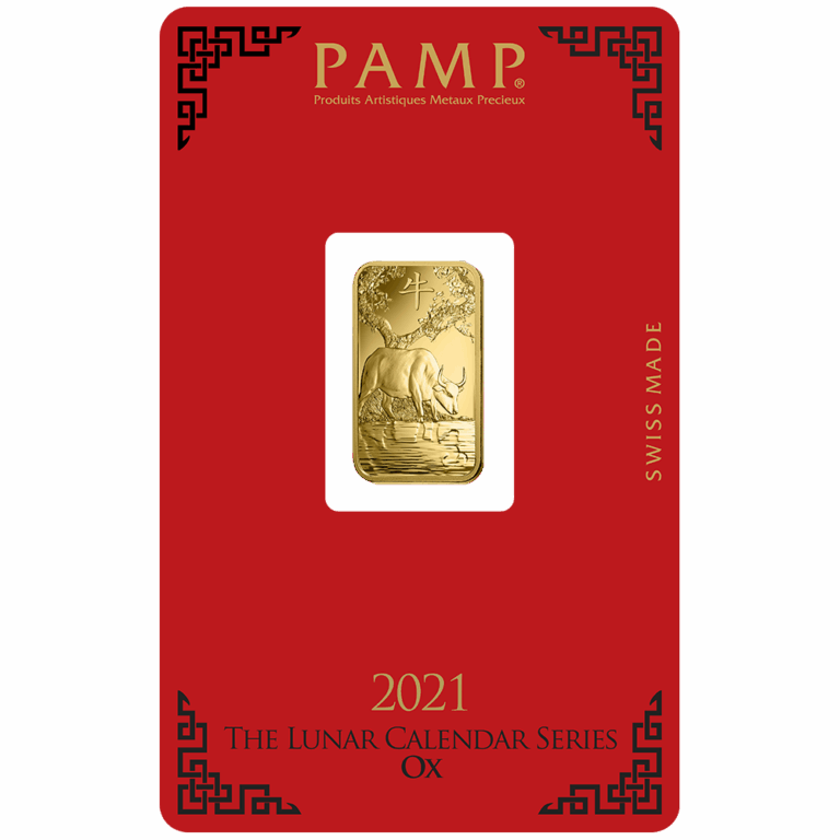 Lunar Ox Gold Minted Bar – 5g