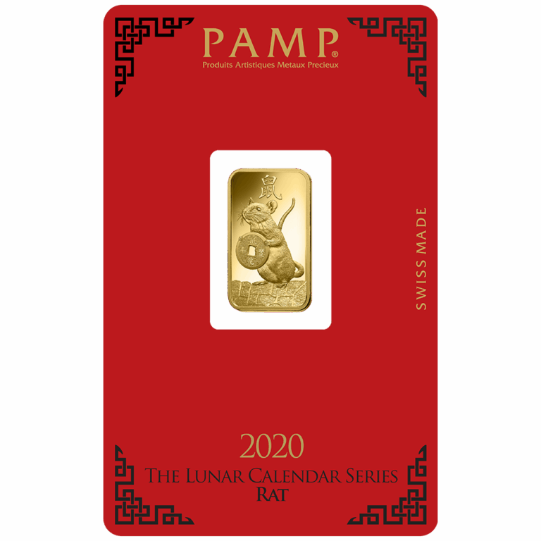 Lunar Rat Gold Minted Bar – 5g