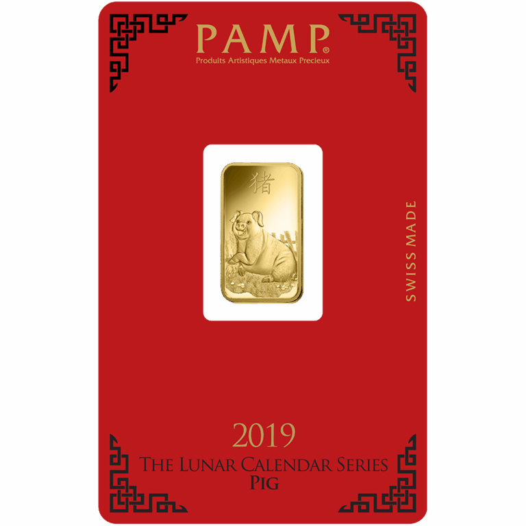 Lunar Pig Gold Minted Bar – 5g
