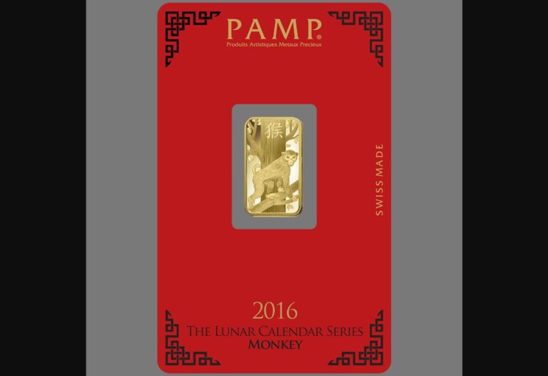 Lunar Monkey Gold Minted Bar – 5g