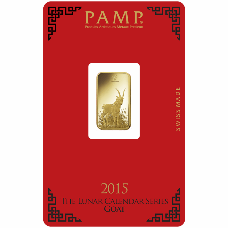 Lunar Goat Gold Minted Bar – 5g