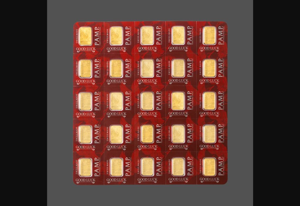 MultiGRAM+25 Pure Gold Bars Good Luck Cranes