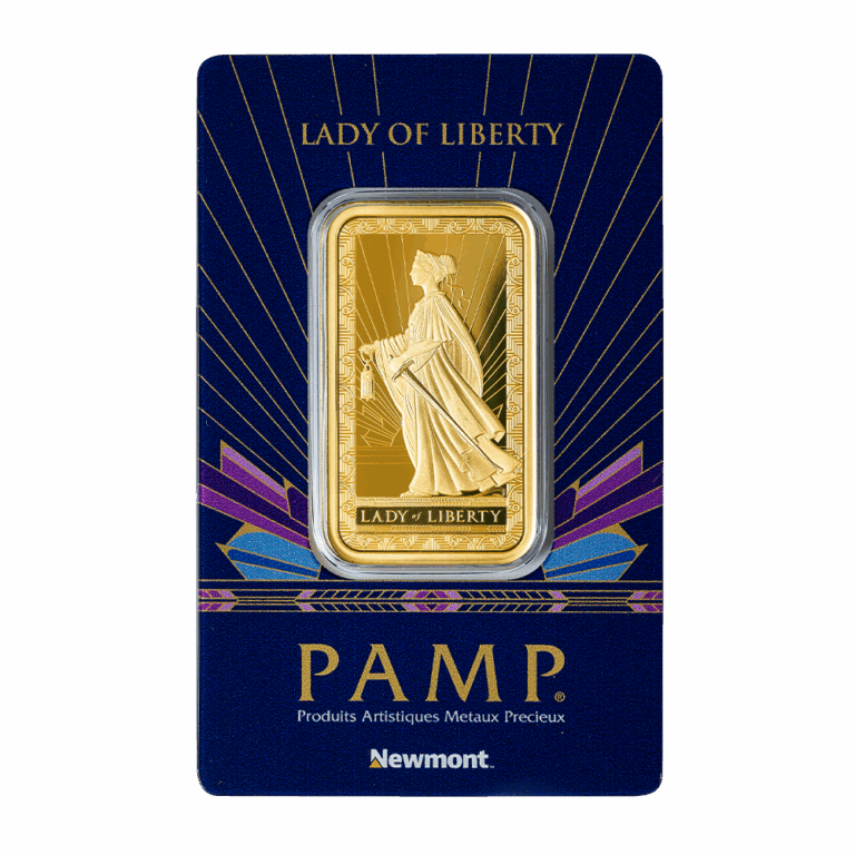 PAMP / Newmont Lady of Liberty Gold Minted Bar – 1oz